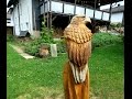 Von der Wurzel zum Adler made by Larscarving- Wood chainsaw carving eagle sculpture