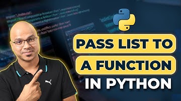 #37 Python Tutorial for Beginners | Pass List to a Function in Python