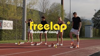 Time, Reaction time & Strides analysis - Freelap timing system for track and field.