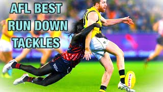 AFL BEST RUN DOWN TACKLES