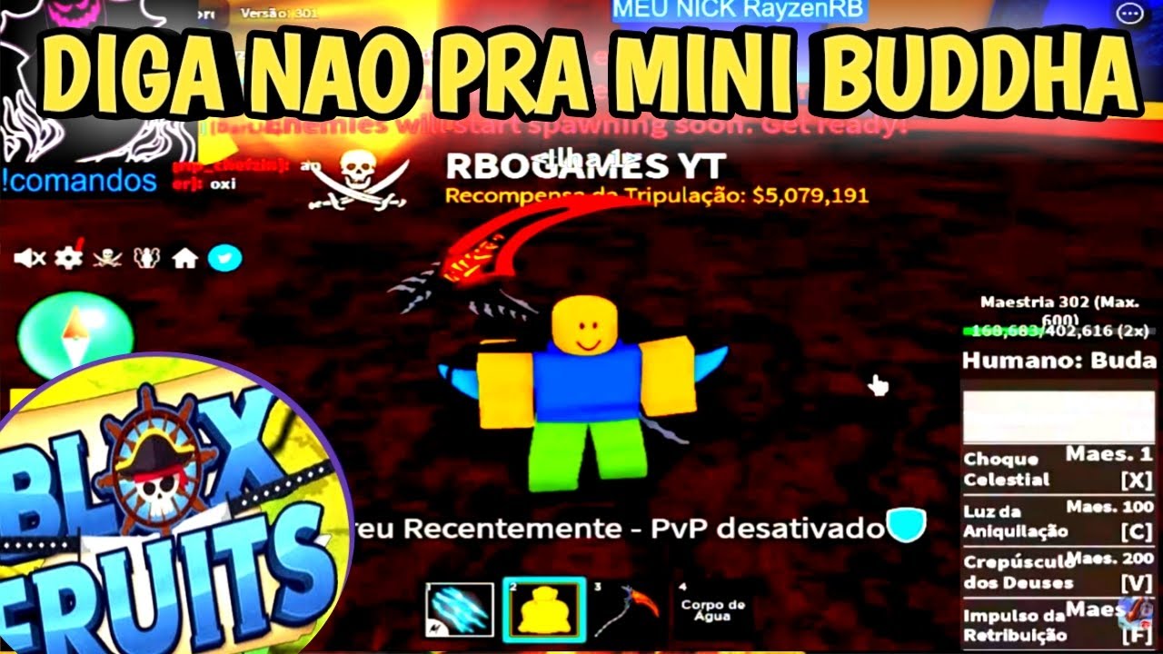 BLOX FRUITS: CORE COMEU A FRUTA BUDDHA deu certo? ( ft Core, Souzones,  MrGuinas e Gabs ) 