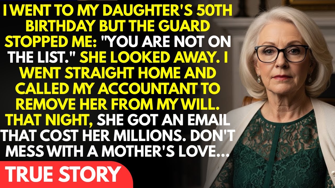 I Went To My Daughter's 50th Birthday, The Guard Said: 