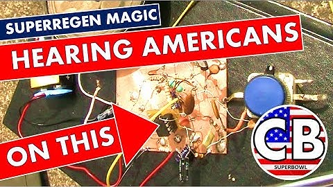 Hearing Americans on a 1 transistor 27 MHz superregenerative receiver