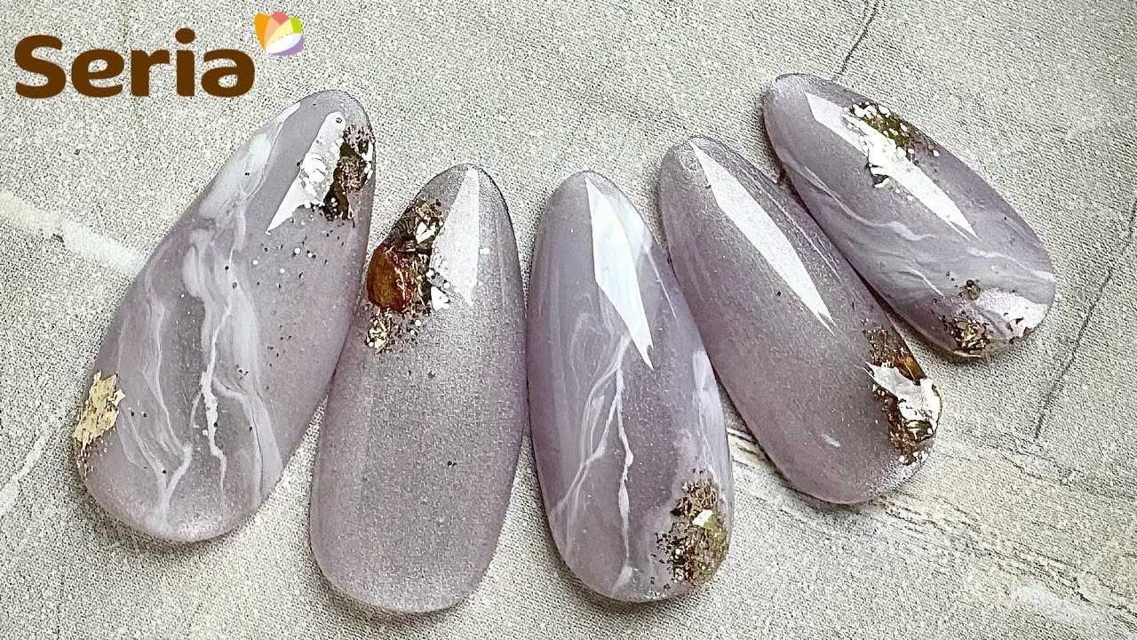 奥行き渋パープルニュアンスネイル🦋🪻🪐🫧