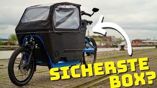 Hoher Komfort, sichere Box, aber ein gewichtiger Nachteil…Velo de Ville FR8 e-Lastenrad im Test