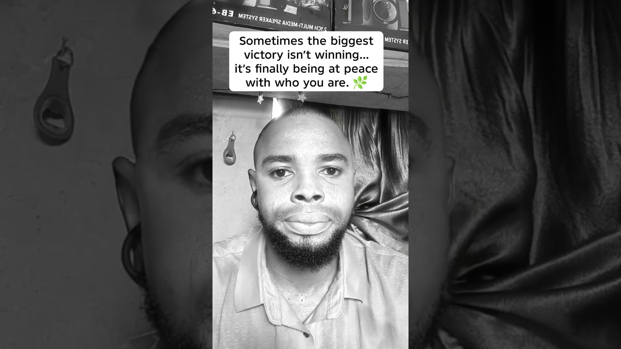 Peace came the moment I stopped fighting myself.