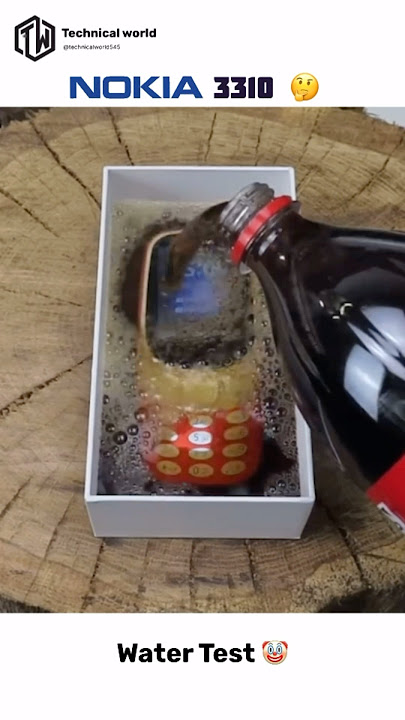 Nokia 3310 durability test 🤔#water/cold drink test🤣# Samsung # Apple