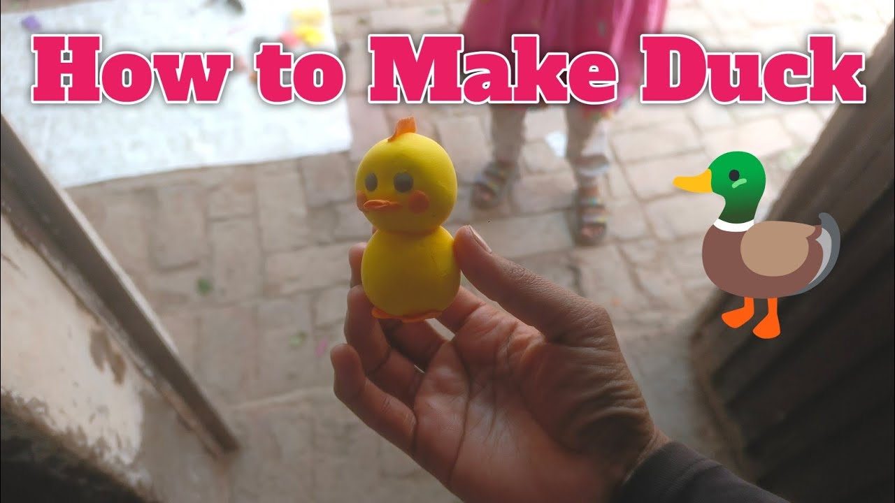 How to Make Miniature Duck 🦆 with Air Dry Clay | China Clay Craft | Easy DIY 