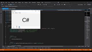 WinForms C# Menus(MainMenuStrip, MenuStrip, ToolStripMenuItem, ToolStrip, ContextMenuStrip)