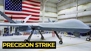 US MQ-9 Reaper Drone Fires Precision Rockets In Terrifying Test.