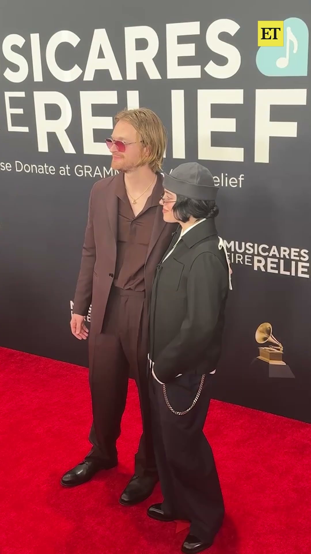 We’re happier than ever to see #GRAMMY nominee Billie Eilish and FINNEAS grace the carpet again.  ?✨
