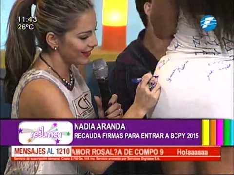 Nadia Aranda dispuesta a todo para estar en el #BCPY2015 - #ElResumen - 28/07/2015