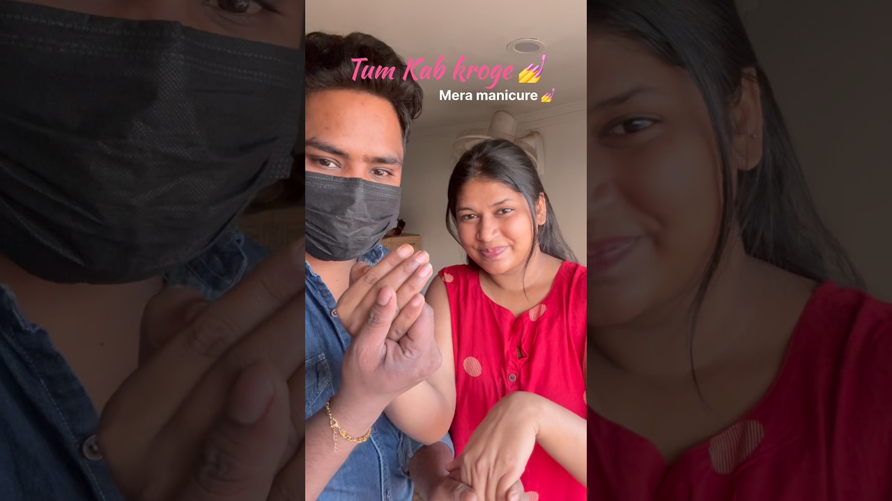 He did my manicure 💅🏻 