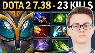 Tinker Gameplay Miracle with 23 Kills and Refresher - Dota 7.38