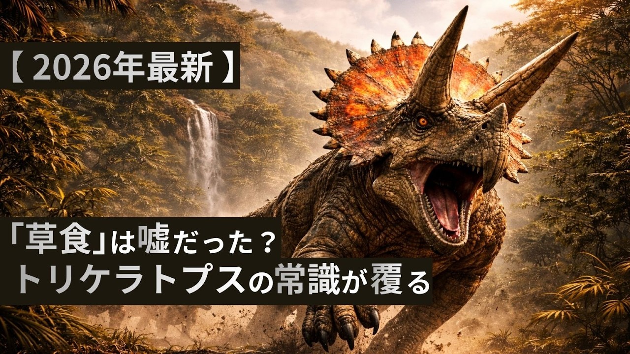 【2026年最新】トリケラトプスは「草食」じゃなかった！？ティラノを粉砕する12トンの重戦車の真実【ゆっくり解説】【恐竜】