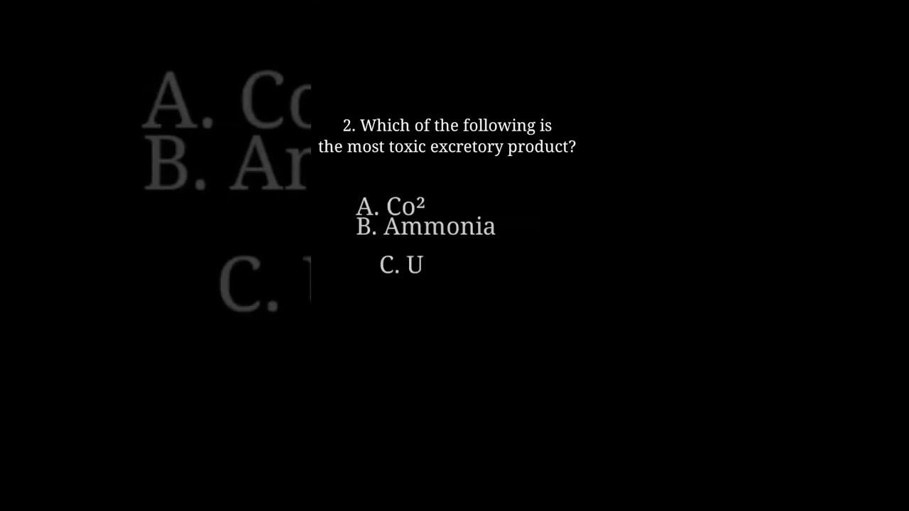 (Excretory Products And Their Elimination) 