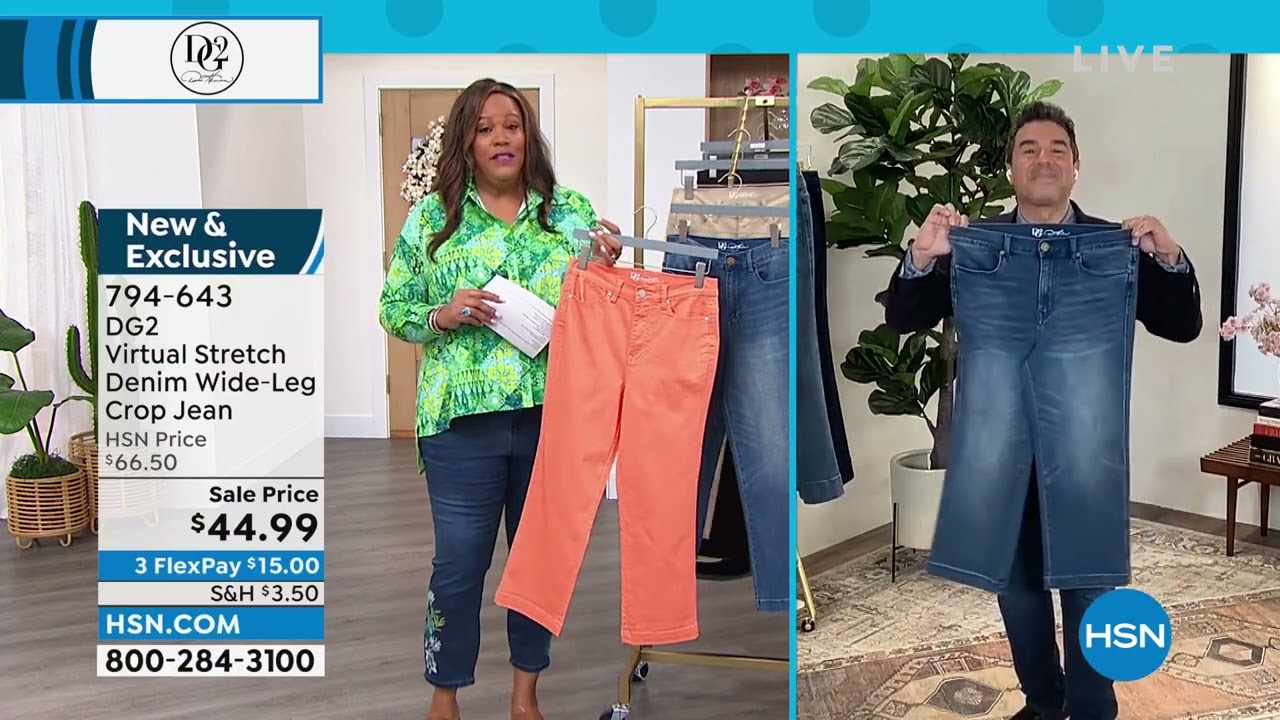 dg2 virtual stretch cropped jeans