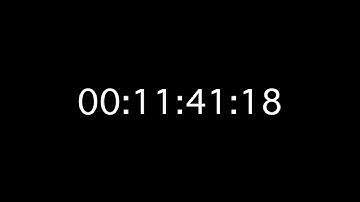 2 hours count timecode 4k UHD