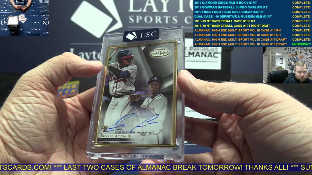 The Sports Card Almanac High End Multi Sport Volume Three 3 Box Case