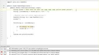 Remove Duplicates java interview question