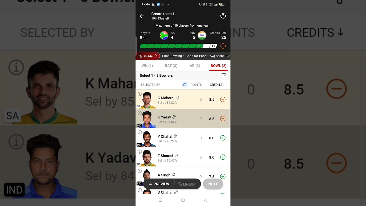 IND vs SA 1st ODI Dream11 Team|IND vs SA dream11 prediction|IND vs SA Pitch report Today 