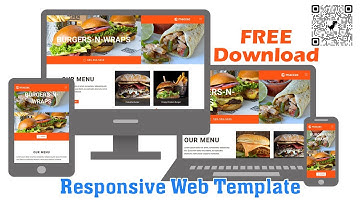 Restaurant Responsive Website Template | Fast Food HTML Website Template Free