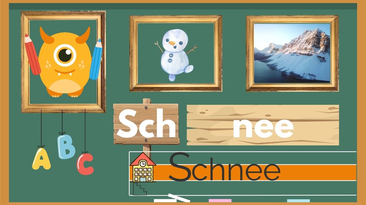 Wörter mit Sch lernen ✂️ | Anfangsbuchstaben & Lernwörter üben |Lernvideo Vorschule Grundschule