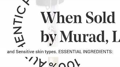 Murad multi vitamin infusion oil reviews năm 2024