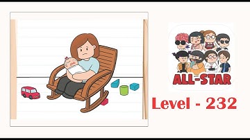 Brain test all star level 232 Help the baby fall asleep.