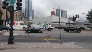 NYPD Traffic Enforcement Towing A FEDEX Express Truck In Manhattan, New York