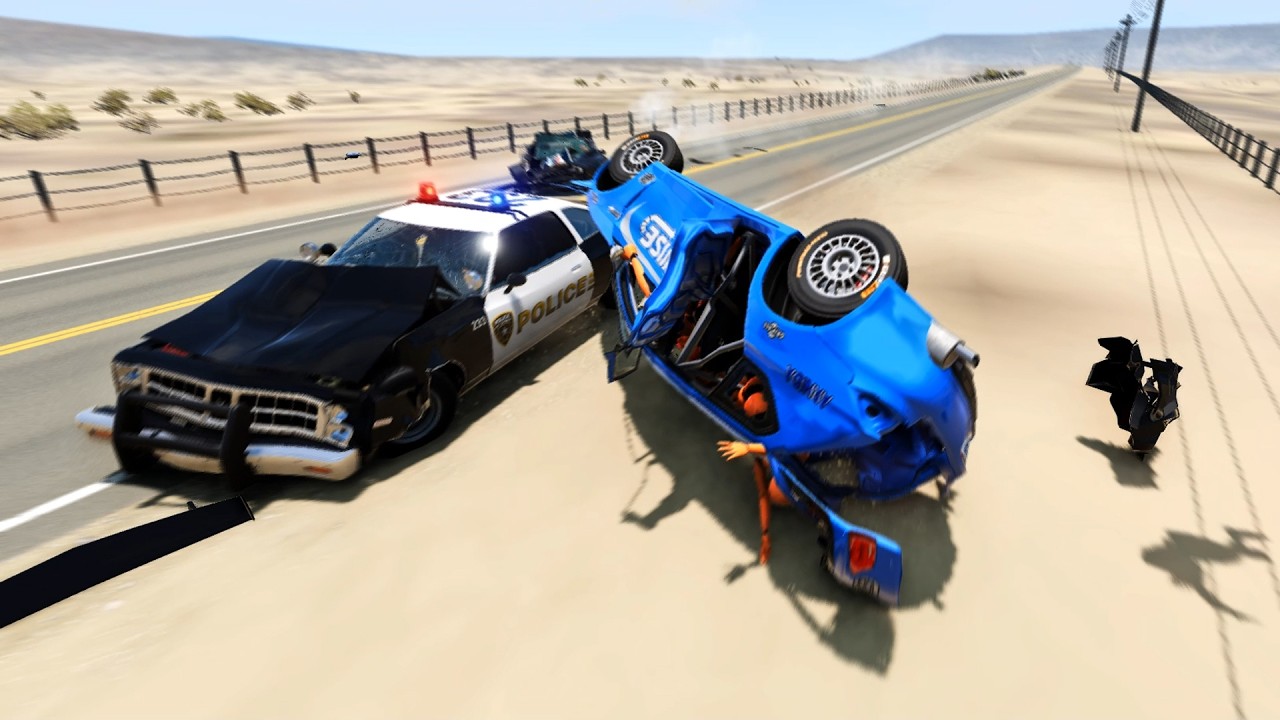 99% Chance of Not Escaping This Police Chase | BeamNG.drive #7