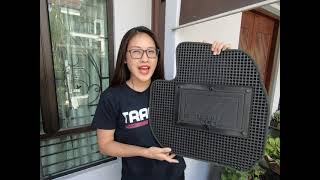 JENGJENGJENG@TV LEONA CHIN WHAT IS THIS NEW TRAPO ECO DUO  TWO LAYER CAR MAT  PROMOCODE INSIDE