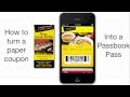 How to quickly and easily design and create a passbook pass