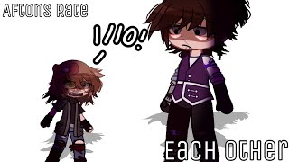 ||Aftons Rate Each Other||My AU||FNaF Gacha||