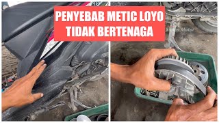 Causes of sluggish automatic motorbikes lacking power