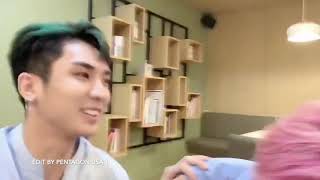 Pentagon members do Talk Challenge.