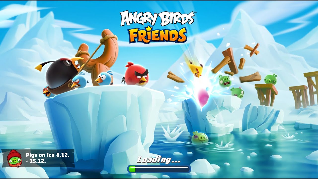 Angry Birds Friends. Pig on Ice 8. 3 stars. Passage from Sergey