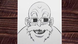 How to draw Master Roshi - [Dragon Ball] | Easy to draw