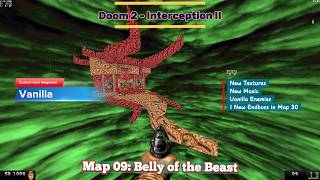 Doom II - [Interception II] - Map: #09 - Belly of the Beast - [4K60ᶠᵖˢ]