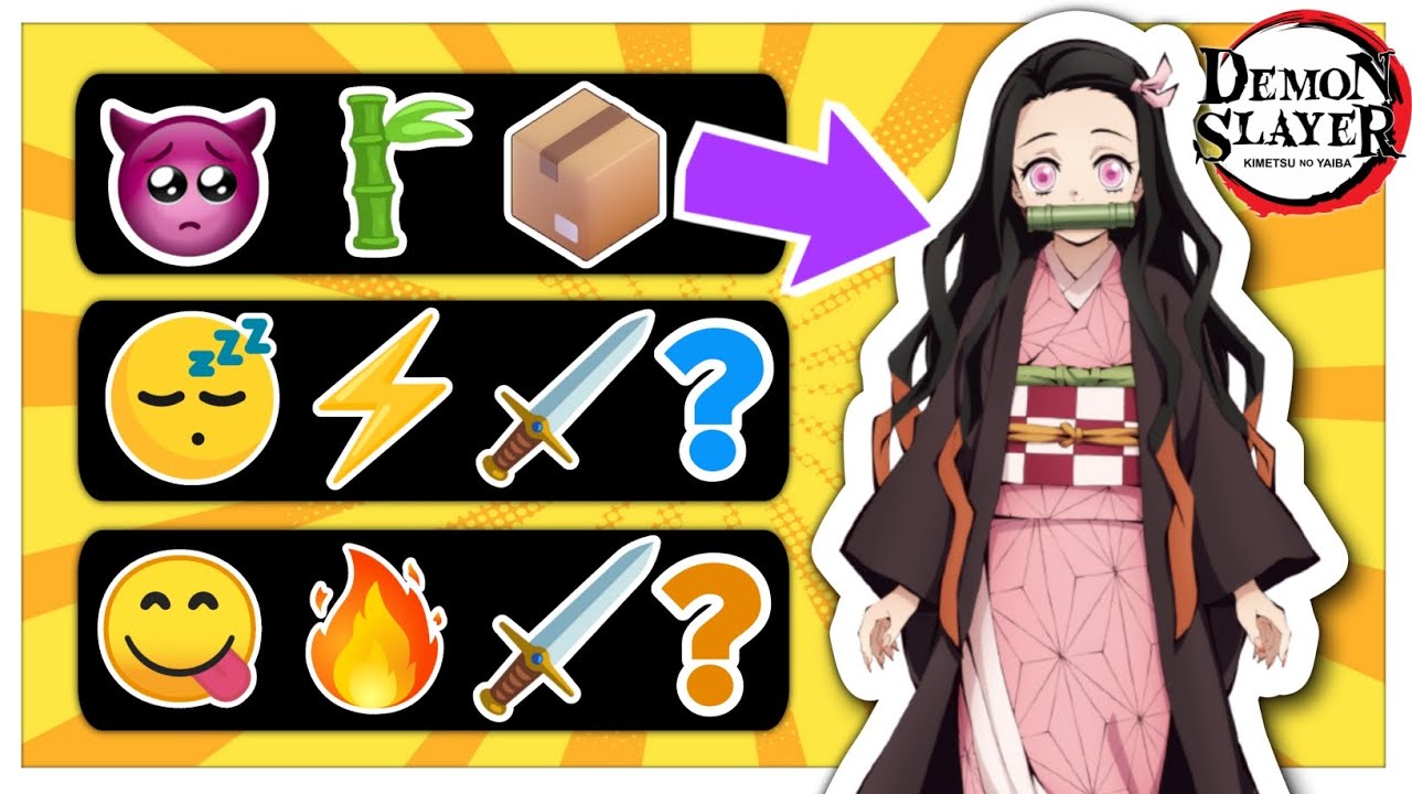 DEMON SLAYER EMOJI QUIZ 👺⚔️ Guess the Demon Slayer Character!🤔 Kimetsu no  Yaiba Character Quiz ⚔️ 