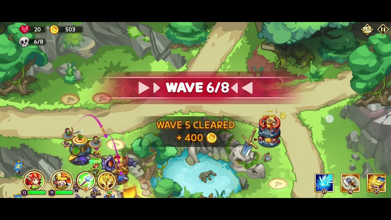 King of Defense 5: TD Games - World 1 - Stage 6 ( New update )