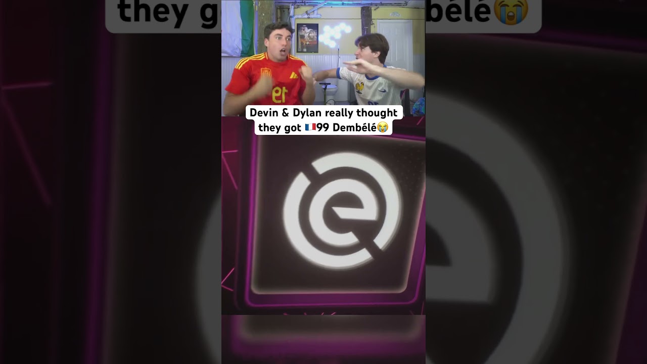 Devin & Dylan really thought they got 🇫🇷99 Dembélé😭