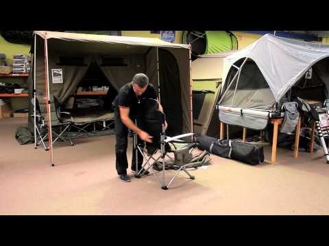 How To Set Up An Oztent King Kokoda Chair Youtube