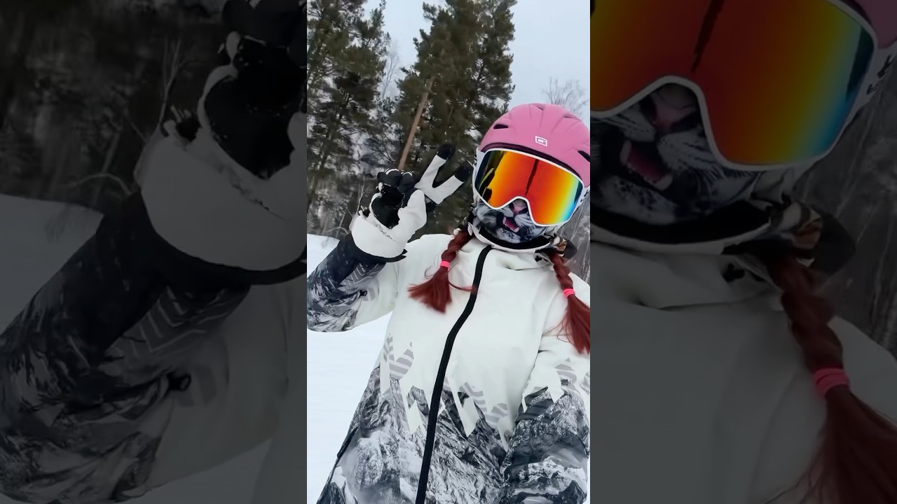 Когда лыжник и бордист снимают друг друга -это всегда угар, что аж на горе скручивает от смеха😅