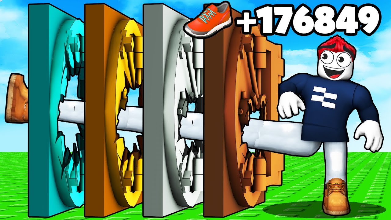 Ich trete mich bis zum Bank Tresor