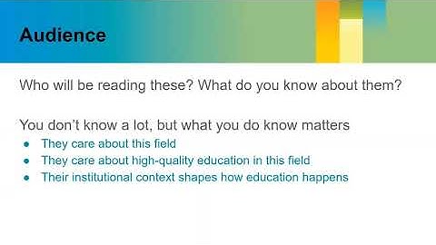 Online Resource: Teaching Statements (Part 1)