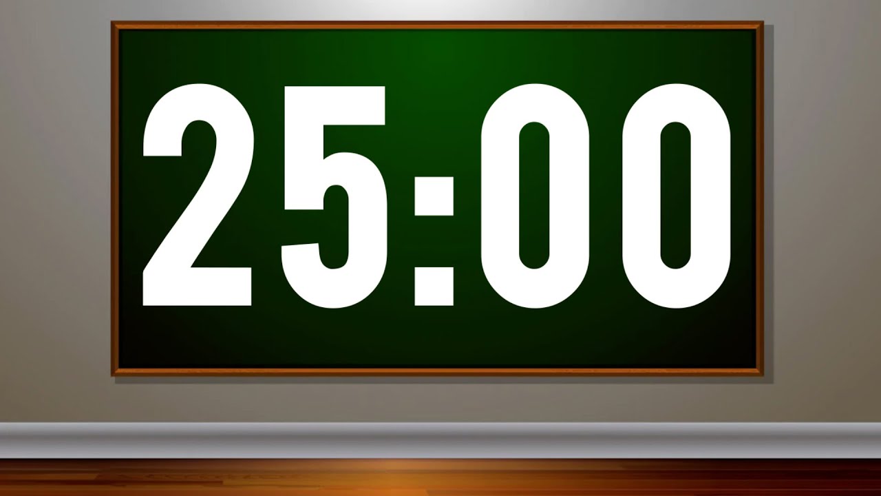 25 Minute Timer with Pop Music For Kids 🎵 Fun Timer for Classrooms, School, Home, Studying, Home