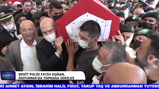 Şehi̇t Poli̇s Fati̇h Doğan, Adiyamanda Toprağa Veri̇ldi̇