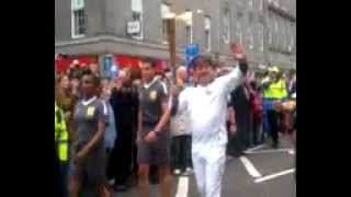 The London 2012 Olympic flame arrival in Aberdeen, Scotland (June)