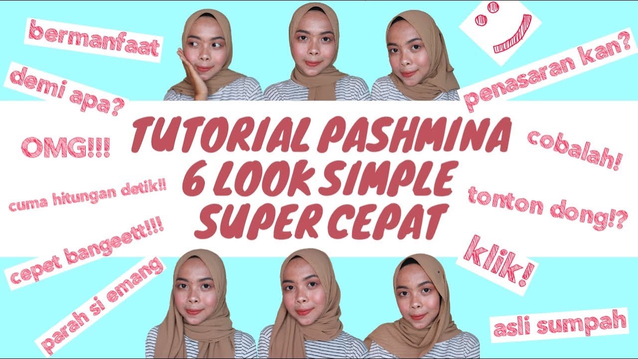 TUTORIAL HIJAB PASHMINA SIMPLE UNTUK SEHARI HARI WAJAH TUTORIAL HIJAB PASHMINA SIMPLE UNTUK SEHARI HARI WAJAH